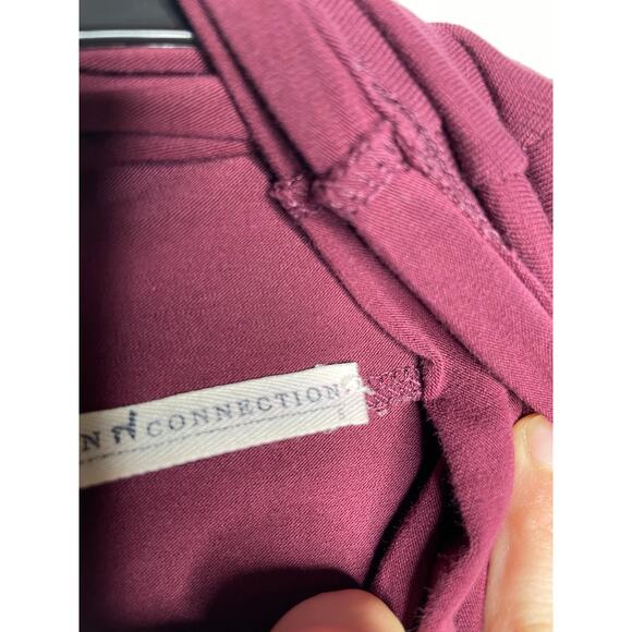 Peruvian Connection Burgundy Wine Red Turtleneck Top Womens Size Small - Picture 3 of 6